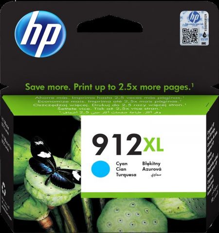 HP cartucho de tinta cyan 912XL 3YL81AE para Officejet 80XX Officejet Pro 80XX - 825 páginas