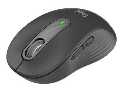 Logitech ratón 910-006236 - Signature M650 L - grande - óptico - 5 botones - inalámbrico - Bluetooth, 2.4 GHz - receptor de USB Logitech Logi Bolt - negro grafito