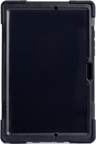 TECHAIR Funda rígida protectora integral para Samsung Tab A8 10.5 2020- TAXSGA030 - oporte de rotación 360o - exterior de silicona - cubierta protectora de pantalla integrada, Acceso total a los botones, alimentación y cámara - delgada y ligera - negra