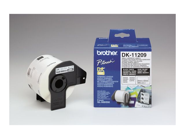 Brother etiquetas DK11209 28.9mm X 62mm (800unidades) Direcciones