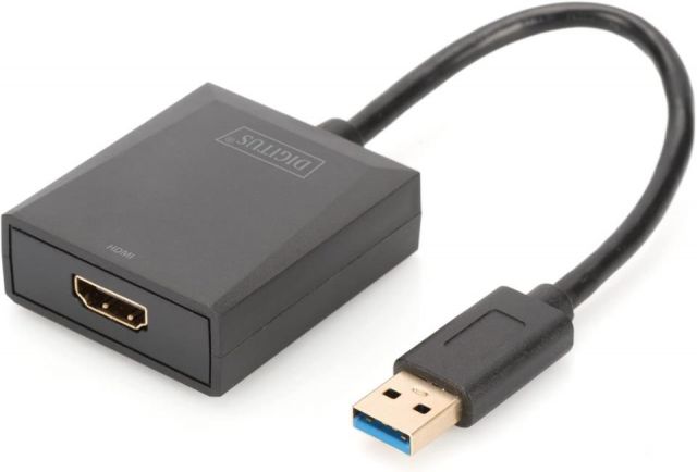 Digitus Adaptador USB A Macho a HDMI Hembra - 0.15m Full HD de hasta 1080 p