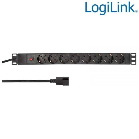 LogiLink panel regleta alimentación Rack 19
