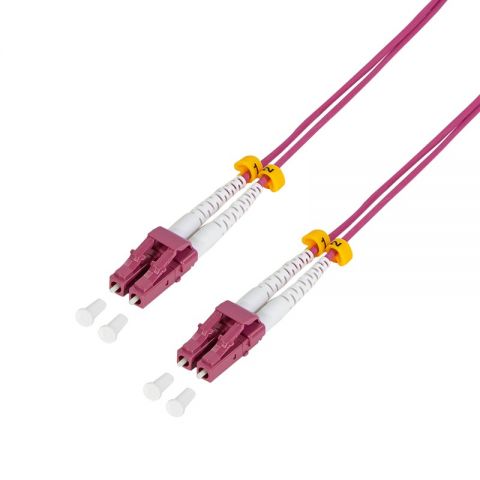 LogiLink cable fibra óptica OM4 LC-LC- 50/125 - 2metros - Multimode Duplex -FP4LC02-
