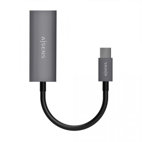 Aisens Cable conversor USB3.1 GEN1 USB-C a ETHERNET GIGABIT 10/100/1000 MBPS - gris - 15cm - A109-0709