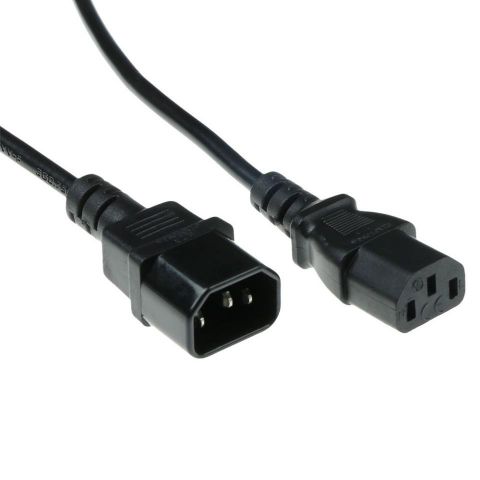 Cable alimentación CPU negro AK5032 - 5m - cable extensión C13 a C14 sección 3G1,0mm²