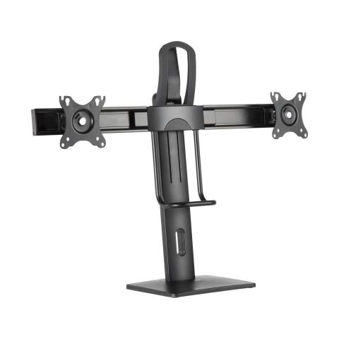 Aisens Soporte de mesa PRO DT27TSR-065 - dos monitores - contrapeso - giratorio - inclinable - para 17