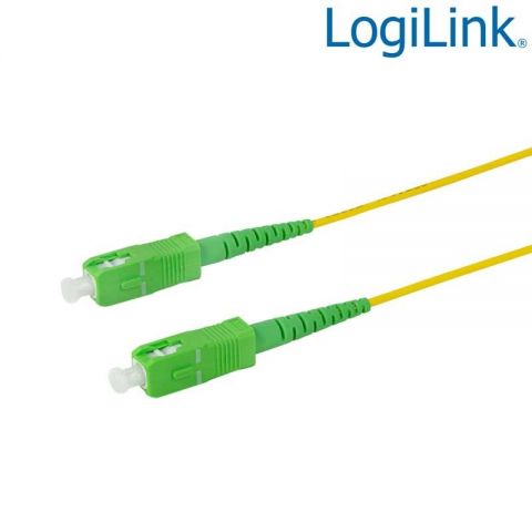 Logilink cable fibra óptica- latiguillo simplex- FPSSC03- 3 metros- OS2 SC-APC-SC-APC 9-125 MonoModo de fibra óptica para FTTx
