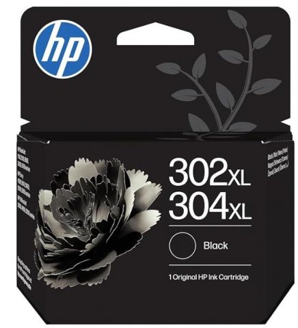 HP Cartucho de tinta negro 302XL/304XL - B7RT9AE - 300 paginas - para HP DeskJet 1110, 2130, 2600, 3630, 3700 series, HP ENVY 4520, 5010, 5020, 5030, 5050 series, HP OfficeJet 3830, 4650, 5200 series