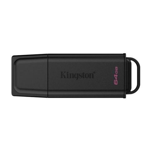 Kingston pendrive datatraveler- USB-A- Exodia 64GB- con tapa protectora- ranura para colgar- USB 3.2- negro/ turquesa- DTXG2-64GB-
