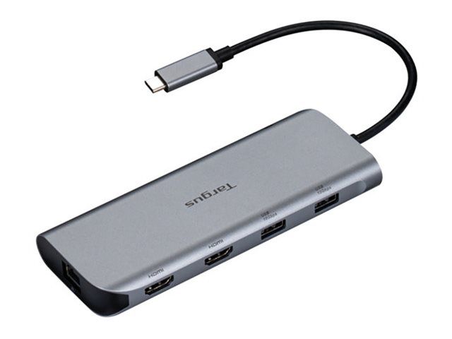 Targus- estación de conexión- USB-C- 2 x HDMI- 1GBe - 1 x USB-C 3.2 Gen 2 - 24 pin USB-C -1 x USB-C 3,2 de 2ª generación- 140W- 24 pin USB-C - 2 x pantalla - vídeo - HDMI - HDMI de 19 patillas de tipo A -2 x USB 3.2 Gen 2 - USB Tipo A- DOCK427GL-