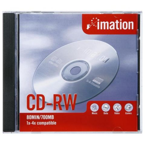 Imation CD-RW 700Mb 80 minutos 1 unidade caja plástico