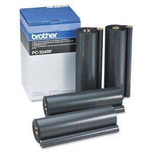 Brother cinta ribbon transfer PC104RF 1200P  caja 4 rollos 700 paginas x rollo para 1150P/1200P/1700P