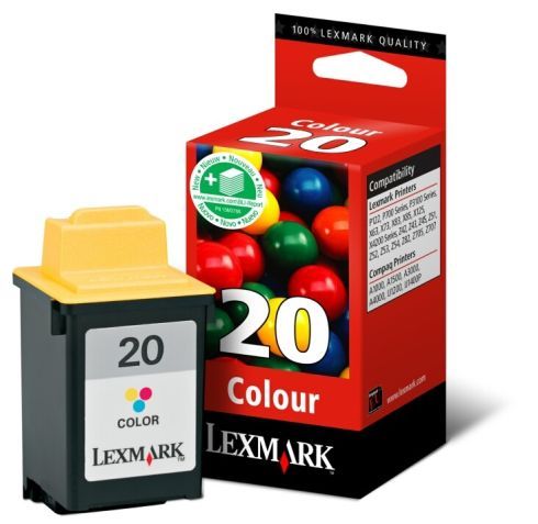 Lexmark cartucho de tinta color 20 15MX120E  275 páginas
