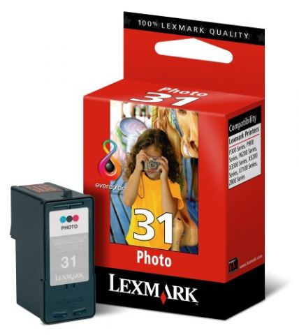 Lexmark cartucho de tinta color photo 31 18C0031 135 páginas