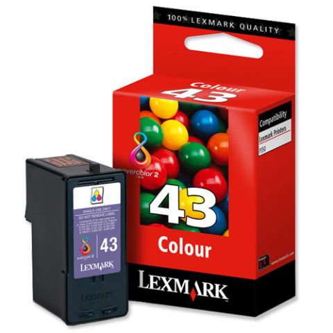 Lexmark cartucho de tinta color 43 18Y0143E 350 páginas