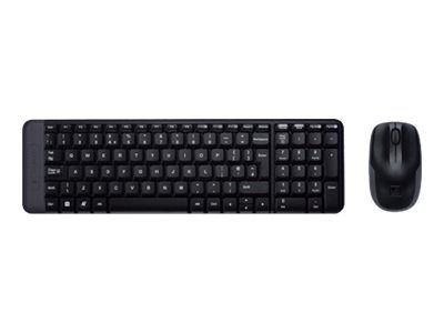 Logitech kit teclado+ratón ilalámbrico español 920-003159 MK220 negro