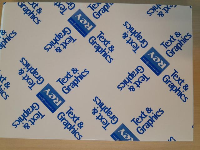 REY TEXGRAFIC Papel A4 blanco liso 120gr. laser - 250 hojas - 4120PAP