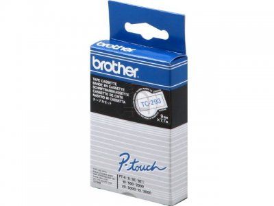 Brother cinta rotuladora TC293 azul/blanco 9mm x 7m