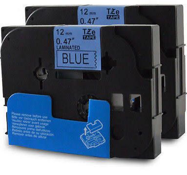 Brother cinta rotuladora TZ531 negro/azul 12mm x 7m