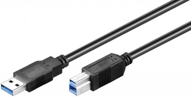 Cable USB A - USB B 1,8 metros macho-macho 3.0