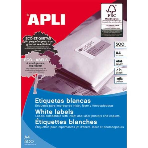Apli etiquetas 01778 I/L/F/ 52,5mm x 29,7mm 500 hojas