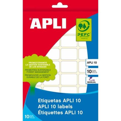 Apli etiquetas 01646 en paquete 25X40 160U