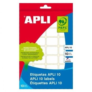 Apli etiquetas 01647 en paquete 10H