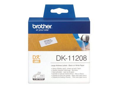 Brother etiquetas DK11208 38mmX90mm (400unidades) Direcciones