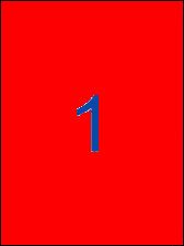 Apli etiquetas 02880 I/L/F fluorescente color rojo 210x297 20 hojas