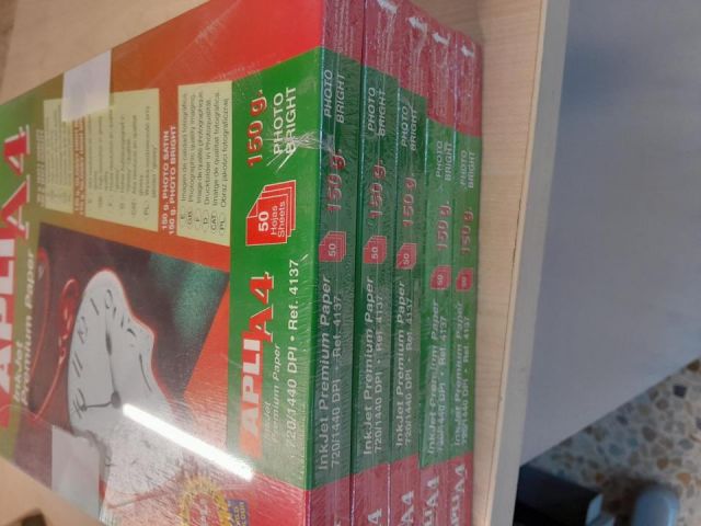 Apli papel A4 04137 Photo brillo 150gr. 1440dpi 50 hojas