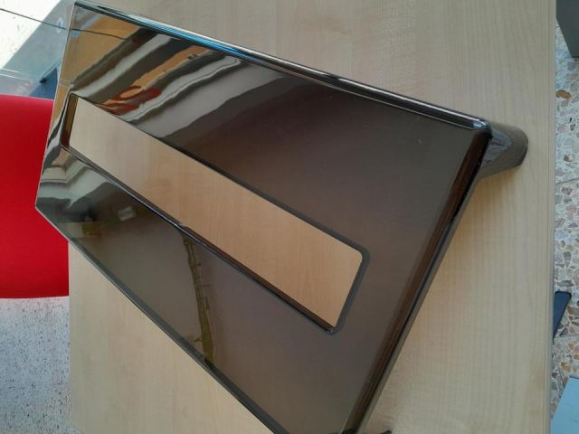 Soporte para impresora matricial 132 columnas - 190018 - plastico transparente ahumado - ancho 620mm x alto 100mm x fondo 340mm. 