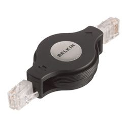 Belkin cable de red RJ45 1,5 metros Cat.5e gris UTP retractil CNP4AS0